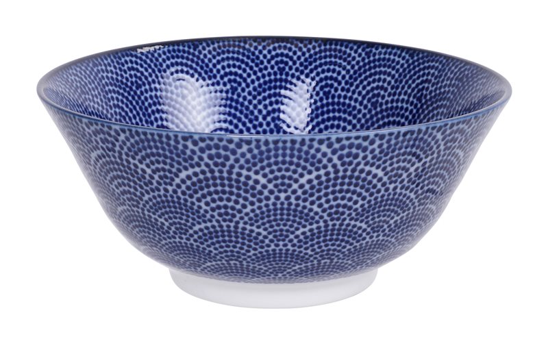 Skål Nippon Blue Tayo dots 15,2x6,7 cm 500 ml, CNB Tokyo design